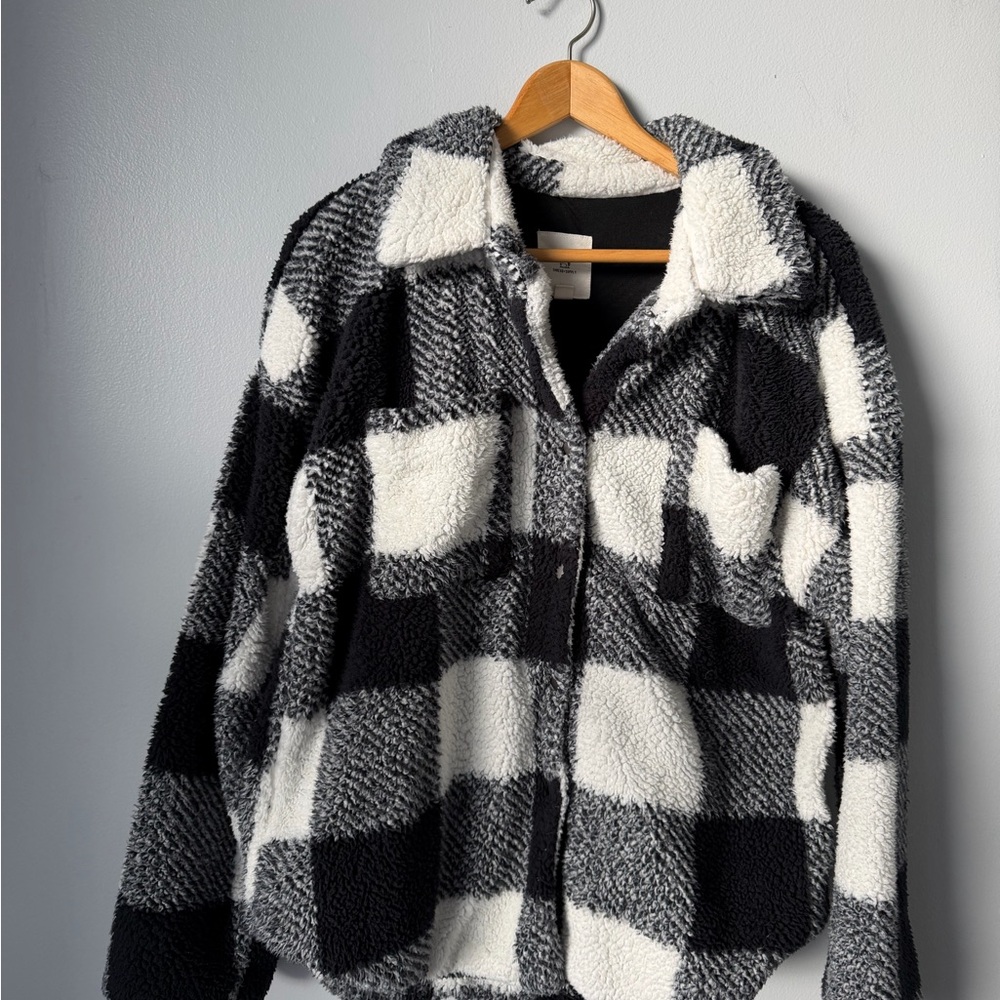 Thread & Supply Plaid Sherpa Jacket